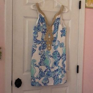 Lily Pullitzer Blue Shell Shift dress